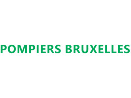 Opschrift Dienstnaam  POMPIERS BRUXELLES 