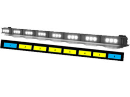 Narrowstick 40 5  avec 8 modules 3-LED Torus  6 x ambres CC   2x bleu flash  