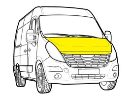Striping - Ambulanz/SUV - Motorhaube Fluogelb