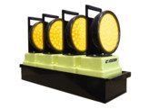 Set van 4 draadloos synchroniseerbare lampen amber