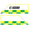 Striping Mercedes Sprinter 2006 L2H2 - Battenburg T11500 Green/Yellow/White  left   right  1 sliding