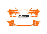 Arisco Pare-chocs Mercedes V-Class 2014- Avery Prismatic Orange avec couvercle de coffre NFPS RPS