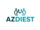 Logo 2 colors - vinyl AZ Diest 40cm  Blue/Blue 