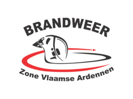 Logo 2 Farben - Brandweer Zone Vlaamse Ardennen 40cm  Rot/Schwarz 