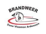 Logo 2 kleuren - Brandweer Zone Vlaamse Ardennen 40cm  Rood/Zwart 