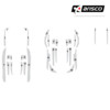 Striping Volvo XC90 - Bandes a l interieur des portes et couvercle de coffre - T11500 Blanc