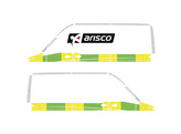 Striping Mercedes Sprinter 2013 L2H2 - Half Battenburg T11500 Green/Yellow/White KIT  left   right 