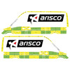 Striping Mercedes Sprinter 2013 L2H2 - Battenburg T11500 Green/Yellow/White  left   right  2 sliding