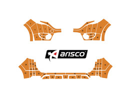 Arisco Bumpers Dacia Dokker 2013- Avery Prismatic T7514 Oranje zonder parkeersensoren