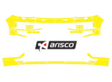 Arisco Sto stangen VW Transporter T6 2016 2021 Avery Prismatic T7513 Fluo Gelb mit Scheinwerferwasch