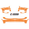 Arisco Pare-chocs Audi A1 2018- Avery Prismatic Orange