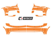 Arisco Pare-chocs Audi A1 2018- Avery Prismatic Orange