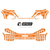 Arisco Pare-chocs Peugeot 208 2012-2019 Avery Prismatic T7514 Orange
