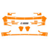 Arisco Bumpers VW Transporter T6 2016 2021 Avery Prismatic Fluo Oranje met klep