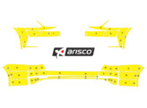 Arisco Sto stangen Skoda Octavia Combi 2017-2020 Avery Prismatic T7513 Fluo Gelb vorn PS   hinten NP