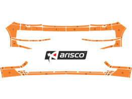 Arisco Bumpers VW Transporter T6 2016 2021 Avery Prismatic T7514 Oranje FPS   RPS  met koplampsproei