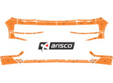 Arisco Sto stange VW Transporter T6 2016 2021 Avery Prismatic T7514 Orange FPS   RPS  mit Scheinwerf