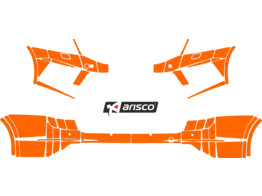 Arisco Bumpers Skoda Octavia Combi RS 2017-2020 Avery Prismatic T7514 Orange FedPol