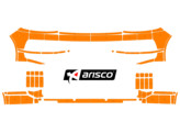 Arisco Bumpers VW Transporter T6 2016 2021 Avery Prismatic Fluo Orange Barn Doors