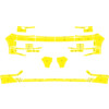 Arisco Bumpers VW Transporter T6 2016 2021 Avery Prismatic Fluo Yellow with trunk lid front PS   rea