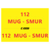 Lettering  112 MUG - SMUR   hood and rear doors 