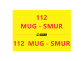 Lettering  112 MUG - SMUR   hood and rear doors 