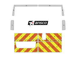 Striping Citroen Jumper/Peugeot Boxer H2 2006- Half Chevrons  sous les fenetres  Orange/Jaune/Blanc