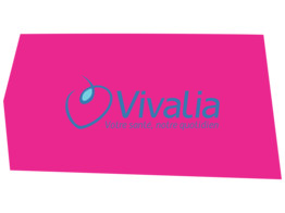 Full color logo  One Way Vision    laminaat  witte achtergrond  - 75x52 cm Vivalia
