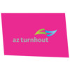 Full color logo  One Way Vision    laminaat  witte achtergrond  - 75x52 cm AZ Turnhout