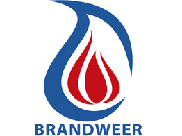 Logo 2 Farben - vinyl HVZ Vlaams-Brabant West 40cm  Blau/Rot 