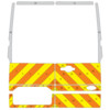 Striping Ford Transit Custom 2019 H1 - Half Chevrons  sous les fenetres  T11500 Orange/Jaune/Blanc 1