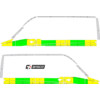 Striping Mercedes Sprinter 2012 L2H2 - Half Battenburg T11500 Green/Yellow/White KIT  left   right 