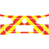 Striping Volkswagen Touran 2013 - Chevrons T7500 Red/Yellow 10 cm - with boot lid and windows