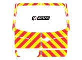 Striping Mercedes Sprinter H1 - Chevrons T7500 Rouge/Jaune 10 cm - avec vitres