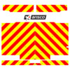 Striping Renault Master H1 Citybox - Chevrons T7500 Red/Yellow 10 cm - Zone Midwest