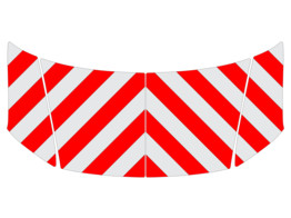 Red/White RA2 10cm Volkswagen T6 - Motorhaube