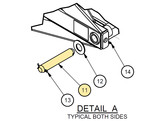 PIN  AXLE  1 1/2x9  P