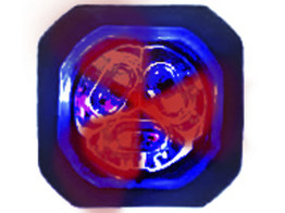 Button Blast MC Rood/Blauw  1 set   2 lichtunits    Montage