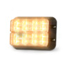 LEDX Amber/Amber - Dubbel kalenderlamp in zwarte behuizing - verticaal - 12VDC