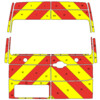 Striping MAN TGE/Volkswagen Crafter H3 2018- Chevrons Avery Prismatic red/Yellow 20 cm doors 270 