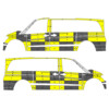 Striping MB Vito/Viano 2008 Traffic Officer Yellow/Black 2 sliding doors