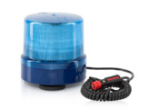 COMET-M LED Beacon   Blauw R65  9-32VDC  Magnetisch met Spiraalkabel en Universele Stekker