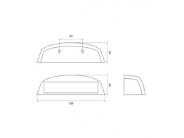 Number plate light 70LED