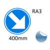 Self-adhesive Traffix Sign D1 Class III Sheet 400mm