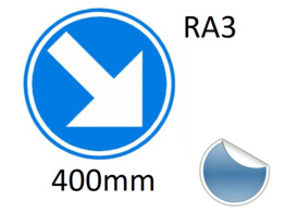 Panneau Routier Autocollant D1 Classe III Feuille 400mm