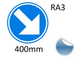 Selbstklebendes Verkehrsschild D1 Klass III Folie 400mm