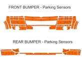 Arisco Bumpers VW Transporter T6 2016 2021 Avery Prismatic Fluo Oranje Voor PS   Achter PS