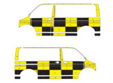 Striping Volkswagen Transporter T6 2016-2021 L1H1 - Traffic Officer KIT right sliding door