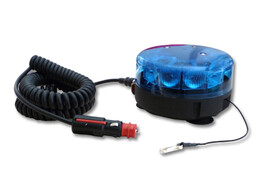 Pilot 10LED Blauw R65 Magnetisch met geintegreerde batterij