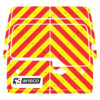 Striping Renault Master/Opel Movano 2013 H2 - Chevrons T7500 Rot/Gelb 10cm - Turen 270  - Rode Kruis